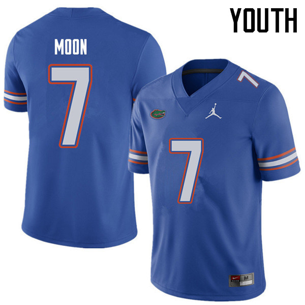 Jordan Brand Youth #7 Jeremiah Moon Florida Gators College Football Jerseys Sale-Royal - Click Image to Close